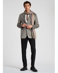 Paul Smith - 'Signature Stripe' Textured Scarf - Lyst