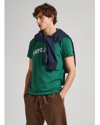 Pepe Jeans - T-shirt regular fit mit varsity-logo - Lyst