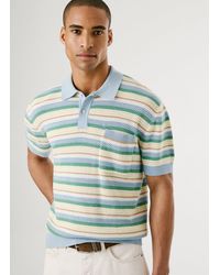Pepe Jeans - Polo crochet rayas fit regular - Lyst