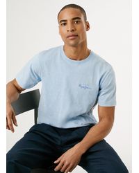 Pepe Jeans - Camiseta espalda estampada fit regular - Lyst