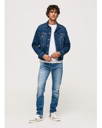 Pepe Jeans Crane jeans slim fit regular waist - Blau