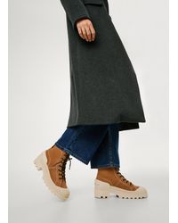 Pepe Jeans - Botines de ante con cierre cordones - Lyst