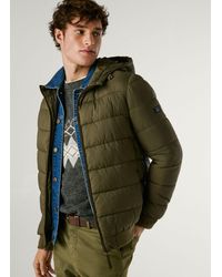 Pepe Jeans - Plumífero acolchado con capucha - Lyst