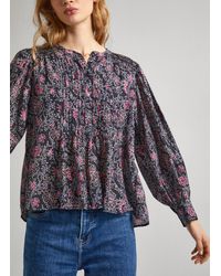 Pepe Jeans - Bluse blumenmuster - Lyst