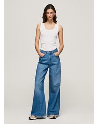 Pepe Jeans Jaimy jeans wide fit high waist - Blau