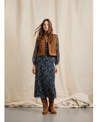 Pepe Jeans - Kleid Lang Ganzflächiges Blumenmuster - Lyst