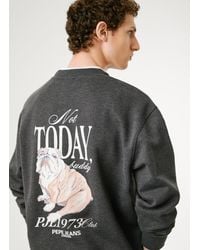 Pepe Jeans - Sudadera espalda estampada fit relaxed - Lyst