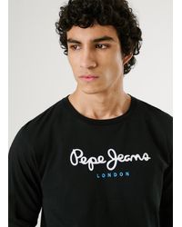 Pepe Jeans - T-Shirt Langarm Regular Fit - Lyst