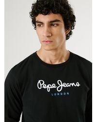 Pepe Jeans - Camiseta manga larga fit regular - Lyst