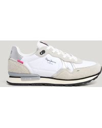 Pepe Jeans - Zapatillas running con detalles en ante - brit - Lyst
