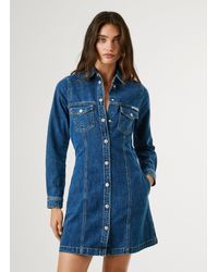 Pepe Jeans - Kleid Kurz Regular Fit - Lyst