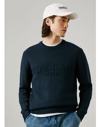 Pepe Jeans - Jersey cuello redondo fit regular - Lyst