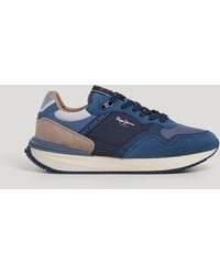 Pepe Jeans - Zapatillas con detalles en ante - Lyst
