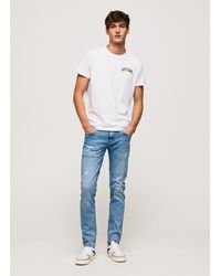 Pepe Jeans Hatch jeans slim fit low waist - Blau