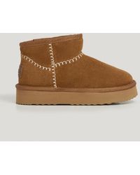 Pepe Jeans - Botines de ante con forro efecto pelo - Lyst