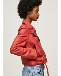 Damen-Lederjacken von Pepe Jeans | Online-Schlussverkauf – Bis zu 25%  Rabatt | Lyst DE