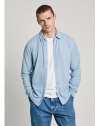 Pepe Jeans - Camisa piqué fit slim - Lyst