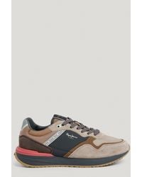 Pepe Jeans - Zapatillas con detalles en ante - Lyst