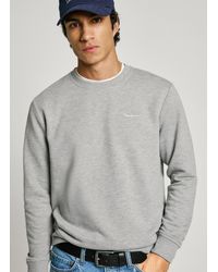 Pepe Jeans - Sudadera cuello redondo con logo - Lyst