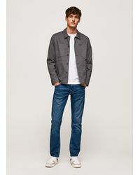 Pepe Jeans Track jeans regular fit mid waist - Blau