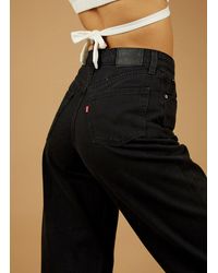 Levi's Denim Balloon Leg Jeans in Black 