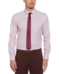 Perry Ellis - Slim Fit Button-Down Stretch Gingham Dress Shirt - Lyst
