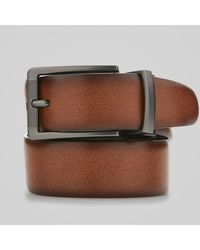 Perry Ellis - Burnished Reversible Leather Belt - Lyst