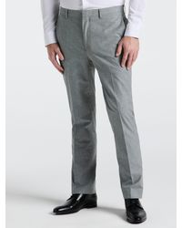 Perry Ellis - Slim Fit Solid Linen Blend Pants - Lyst
