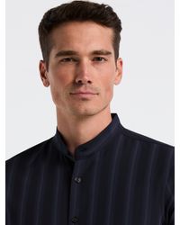 Perry Ellis Performance Tech Slim Fit Dress Shirt in Blue for Men | Lyst