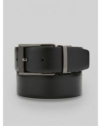 Perry Ellis - Mesh Buckle Reversible Leather Belt - Lyst