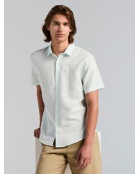 Perry Ellis - Linen Short Sleeve Shirt - Lyst