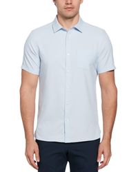 Perry Ellis - Total Stretch Slim Fit Solid Shirt - Lyst