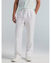 Perry Ellis - Straight Leg Pull-On Drawstring Pants - Lyst