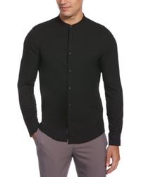 Perry Ellis - Big & Tall Untucked Total Stretch Banded Collar Shirt - Lyst