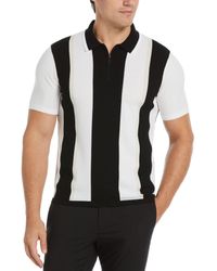 Perry Ellis - Rib Collar Multi Stripe Polo Shirt - Lyst