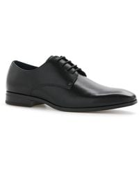 Perry Ellis Faux Leather Oxford Pattent Shoes in Black for Men | Lyst