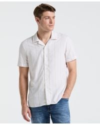 Perry Ellis - Ecoveroâ Striped Camp Collar Shirt - Lyst