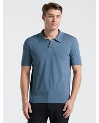 Perry Ellis - Tech Knit Open Collar Sweater Polo - Lyst