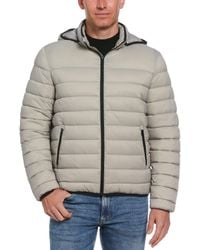 Perry Ellis - Lightweight Hooded Puffer Jacket - Lyst