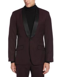 Perry Ellis - Slim Fit Textured Tuxedo Jacket - Lyst