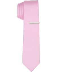 Perry Ellis - Solid Plain Weave Micro Slim Tie - Lyst