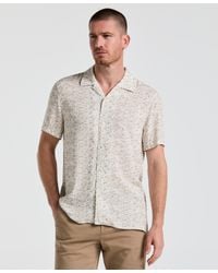 Perry Ellis - Ecoveroâ Brushstroke Print Camp Collar Shirt - Lyst