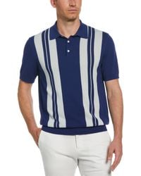 Perry Ellis - Striped Polo Sweater - Lyst