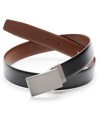 Perry Ellis - Pattern Plaque Reversible Leather Belt - Lyst