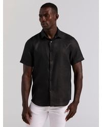 Perry Ellis - Linen Short Sleeve Shirt - Lyst