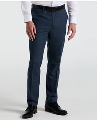 Perry Ellis - Slim Fit Solid Linen Blend Pants - Lyst