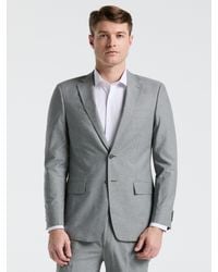 Perry Ellis - Slim Fit Solid Linen Blend Suit Jacket - Lyst