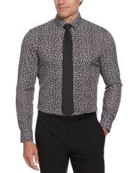 Perry Ellis - Slim Fit Total Stretch Flower Print Dress Shirt - Lyst