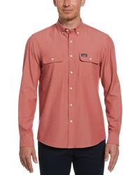 Perry Ellis - Cotton Washed Oxford Shirt - Lyst