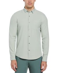 Perry Ellis - Untucked Total Stretch Slim Fit Solid Shirt - Lyst